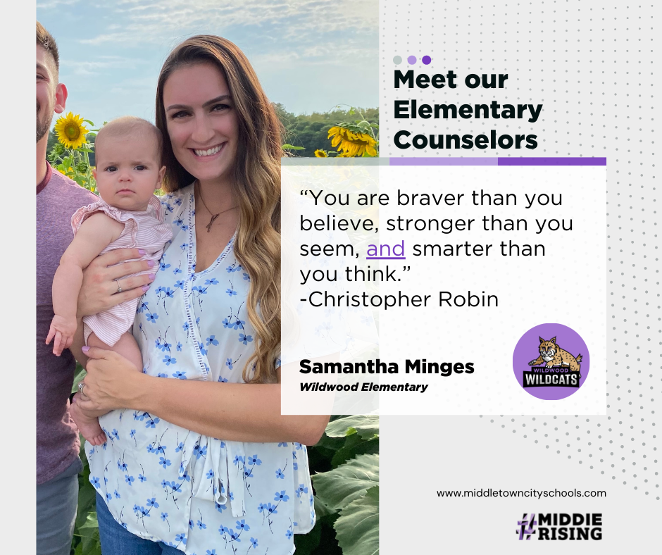 mom holding baby with quote from Samantha Minges